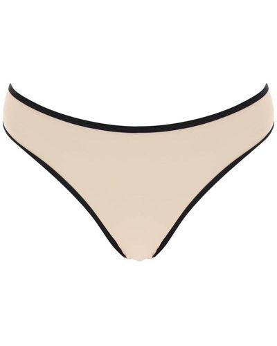 Totême "Bikini Bottom With Contrasting Edge Trim - Natural