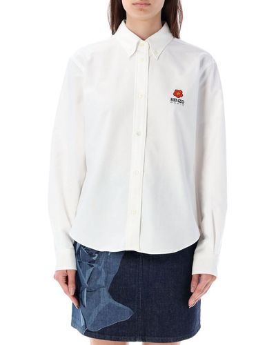 KENZO Boke Flower Fitted Shirt - White