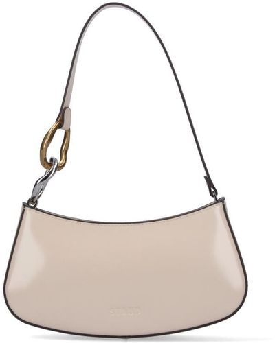 Staud Faux Shearling Shoulder Bag - White Shoulder Bags, Handbags -  WSTFG47900
