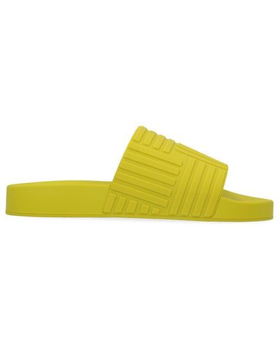 Bottega Veneta Rubber Slides - Yellow