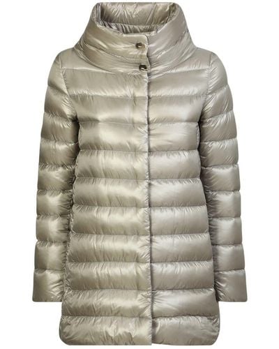 Herno Amelia Quilted Nylon Down Jacket - Grey