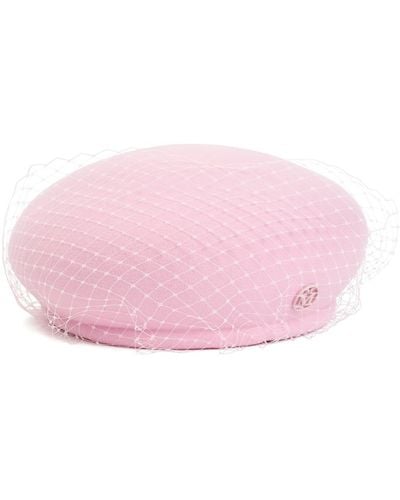 Maison Michel New Bonnie Wool Felt Hat - Pink