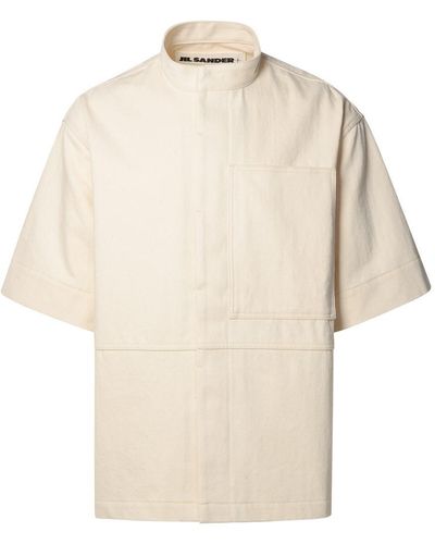 Jil Sander Ivory Cotton Shirt - Natural