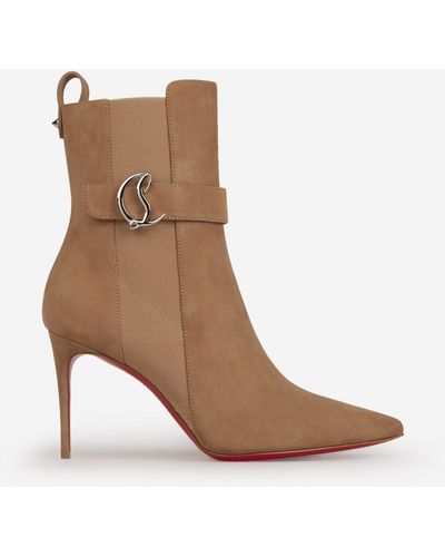 Christian Louboutin Chelsea Booties - Brown