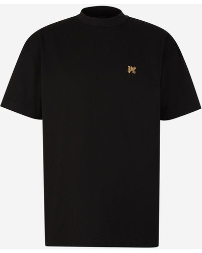 Palm Angels Monogram Pin T-Shirt - Black