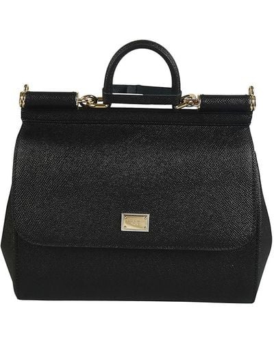 Dolce & Gabbana Medium Sicily Bag - Black