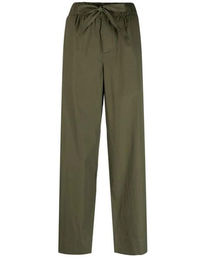 Tekla Cotton Poplin - Pyjamas Trousers Clothing - Green