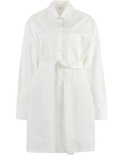 Sportmax William Cotton Shirtdress - White