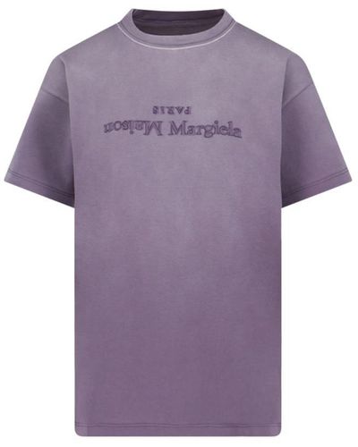 Maison Margiela Reverse Logo T-shirt - Purple