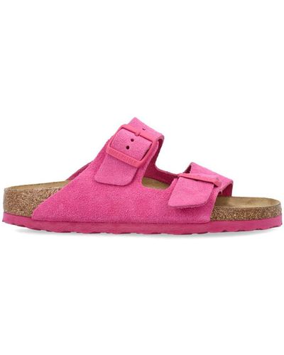 Birkenstock Arizona Suede Sandals - Pink