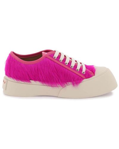 Marni Long-hair Pablo Trainers - Pink