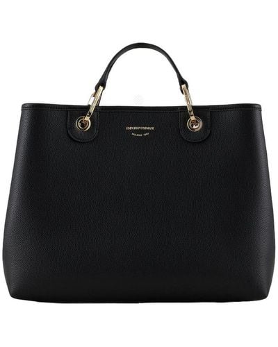 Emporio Armani Myea Medium Shopping Bag - Black
