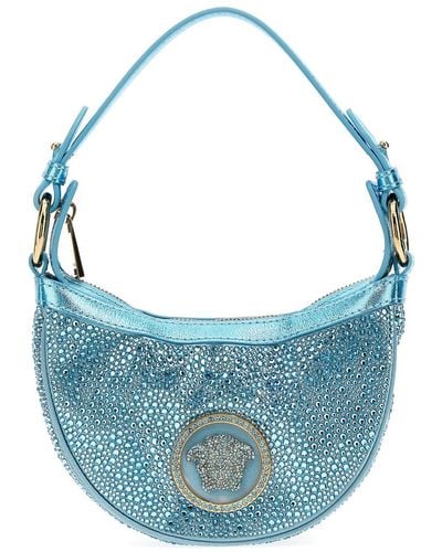 Versace Repeat Shoulder Bags - Blue