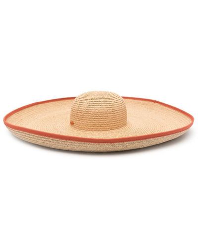 Borsalino Brigitte Straw Wide Brim Hat - Natural