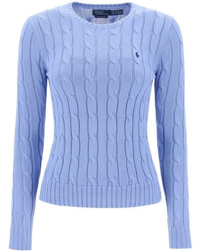 Polo Ralph Lauren Cable Knit Cotton Sweater - Blue