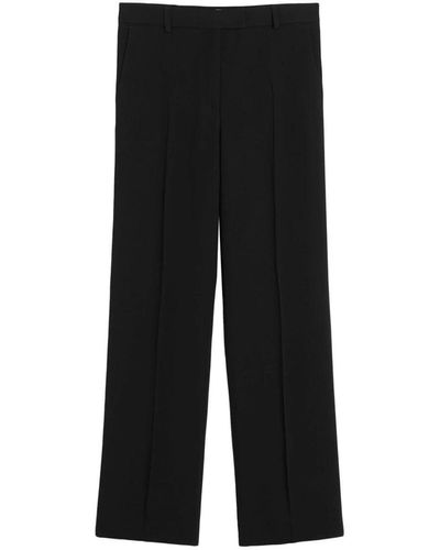 Totême Toteme Relaxed Straight Trousers - Black