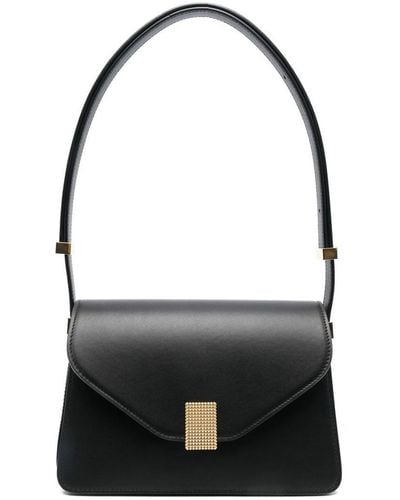 Lanvin Studded Leather Shoulder Bag - Black