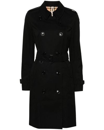 Burberry Chelsea Cotton Trench Coat - Black