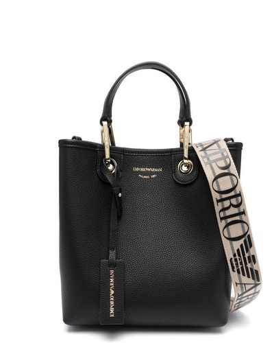Emporio Armani Myea Black Silver Shopper Bag