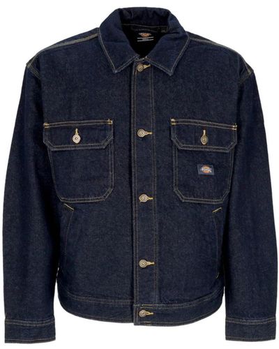 Dickies Madison Denim Jacket Clothing - Blue
