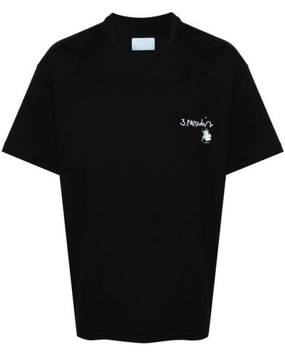 3.PARADIS T-Shirts - Black