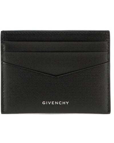 Givenchy Leather 4g Card Holder. - Black