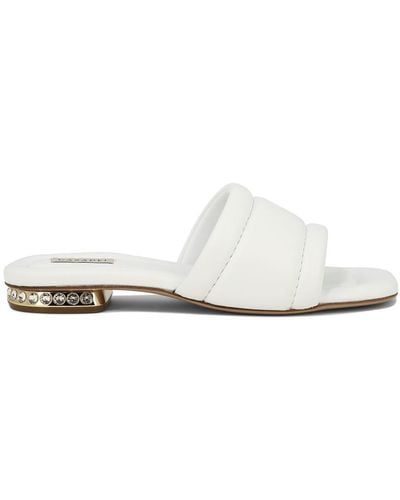 Casadei Quilted Nappa Sandals - White