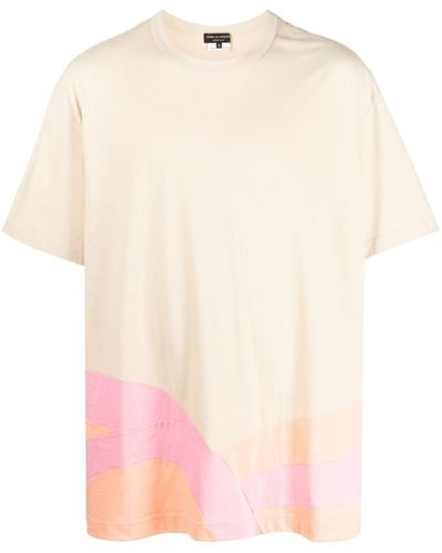 Homme by Michele Rossi + Printed Cotton T-shirt - Pink