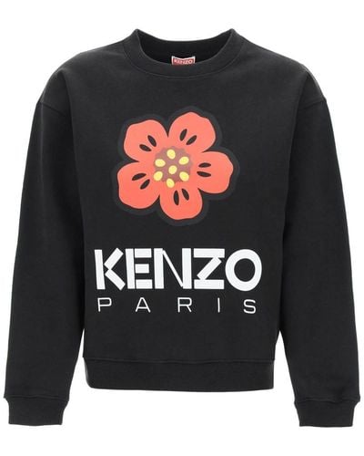 KENZO Bokè Flower Crew Neck Sweatshirt - Black