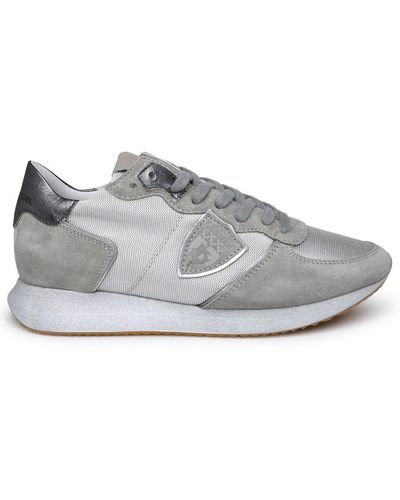 Philippe Model Trpx Trainers In Grey Technical Fabric Blend