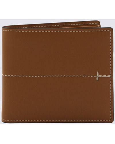 Tod's Stitch Detailed Bi-fold Wallet - Brown