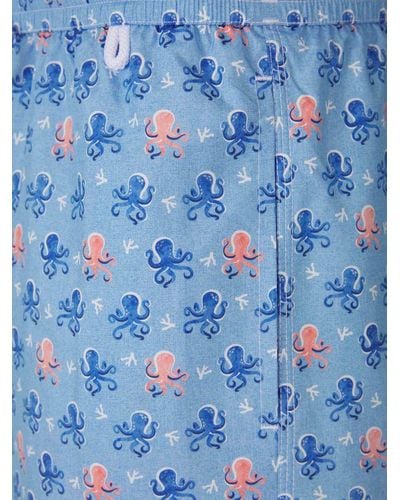 Isaia Octopus Motif Swimsuit - Blue