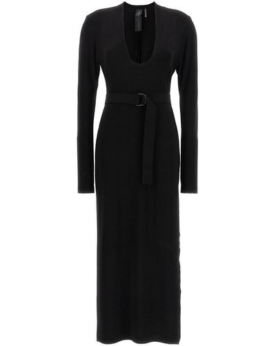 Norma Kamali Long U-neck Dress Dresses - Black