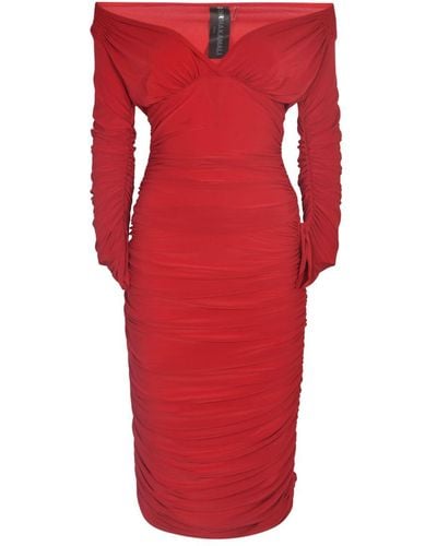 Norma Kamali Dresses Red
