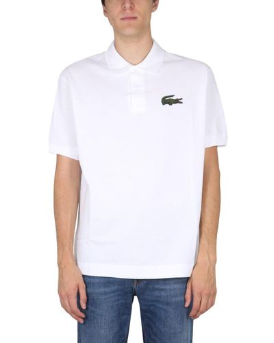 Lacoste Loose Fit Polo - White