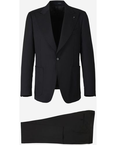 Lardini Wool Comfort Suit - Black
