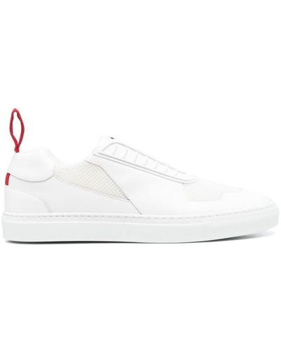 Ferrari Sneakers With Riding Horse On Tongue - White