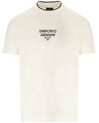 Emporio Armani Ea Milano Vanilla T-Shirt - White