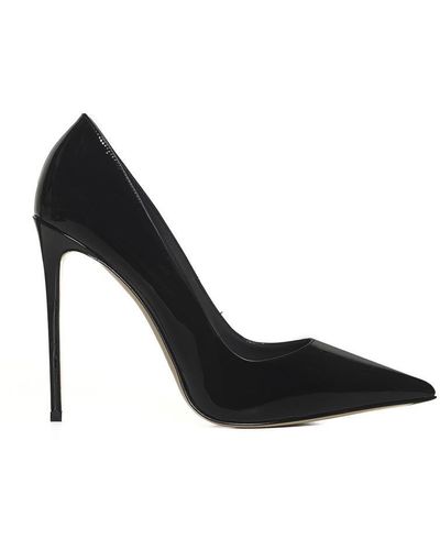 Le Silla Eva Patent Leather Court Shoes - Black