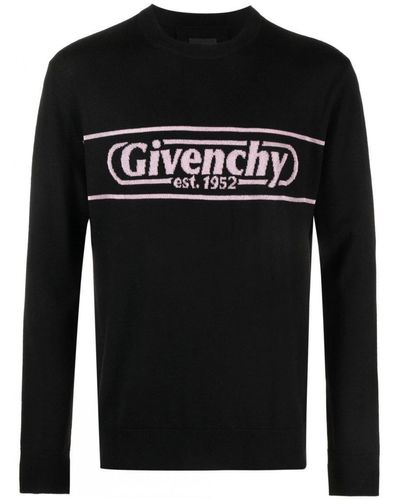Givenchy Merino Crew Neck Sweater - Black