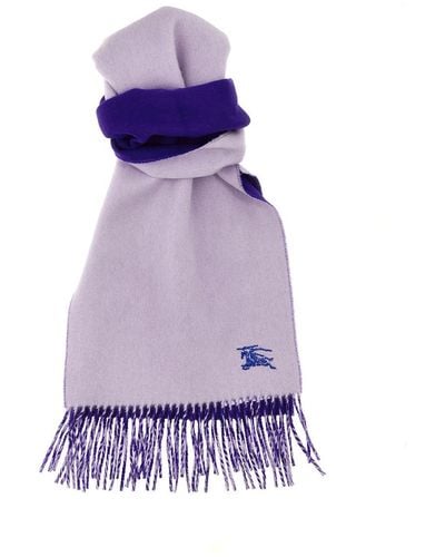 Burberry Equestrian Knight Design Scarves, Foulards - Purple