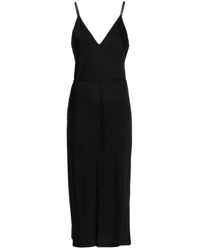 Calvin Klein Recycled Cdc Midi Slip Dress - Black