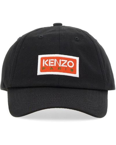 KENZO Baseball Hat With Logo - Black