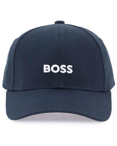 BOSS Baseball Cap With Embroidered Logo - Blue