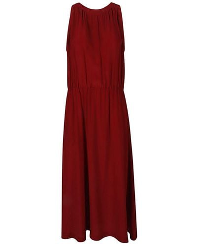 CRI.DA Silk Midi Dress - Red