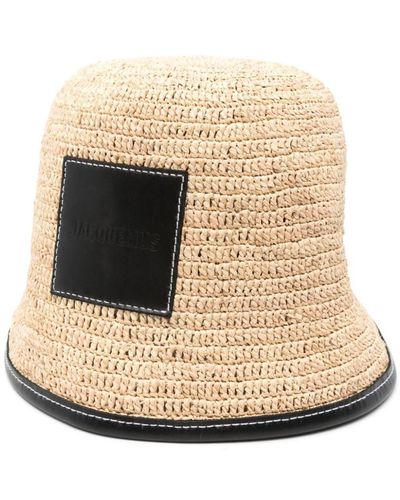 Jacquemus Le Bob Soli Bucket Hat - Natural