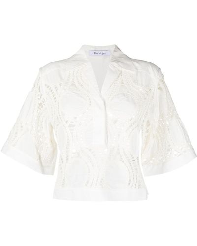 Rodebjer Klara Lace Dot Clothing - White