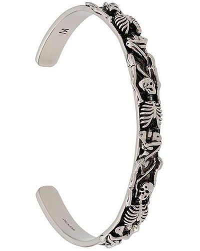 Alexander McQueen Skeleton Bracelet - White