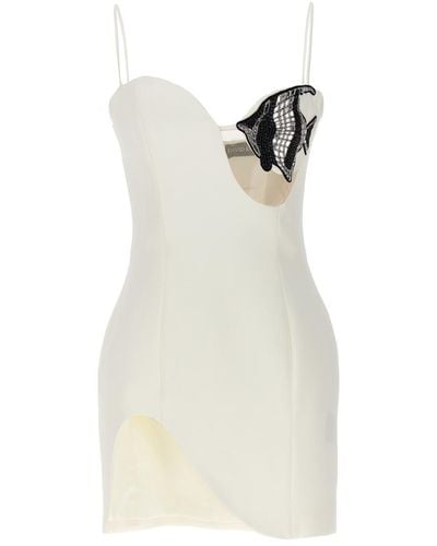 David Koma Crystal Fish Dress Dresses - White