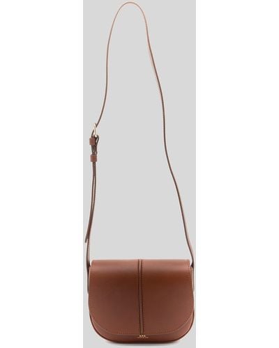 A.P.C. Noisette Leather Betty Bag - Brown